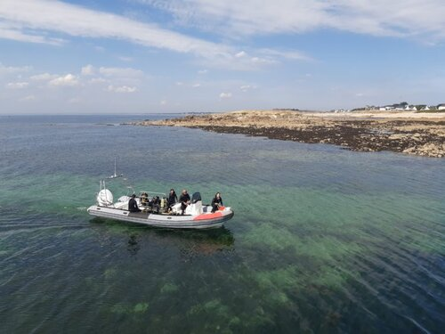 Plongée à Saint Pierre Quiberon, vue bateau